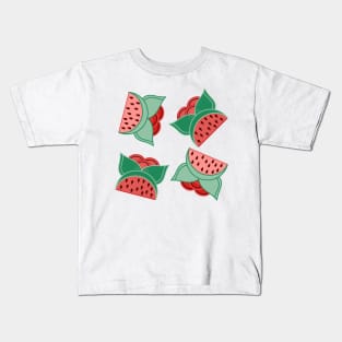 watermelon Floral by Niibidoon Kids T-Shirt